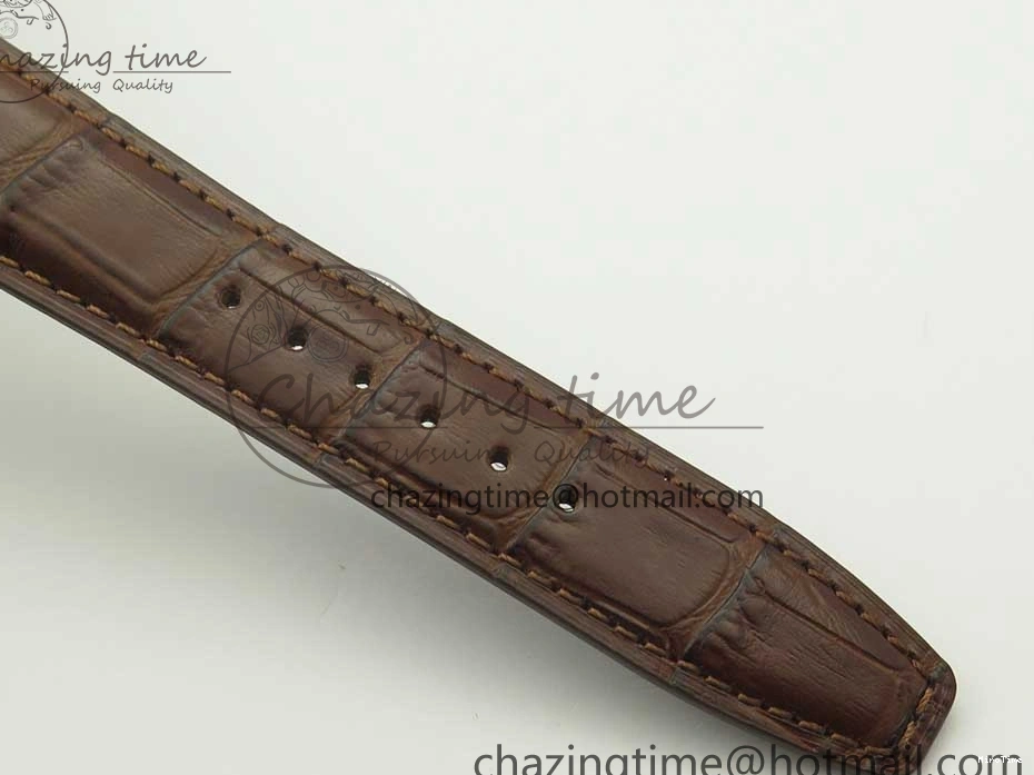 MIROTIME 0127 Lightweight Portuguese Tourbillon IW504602 SS ZF Best Edition Gray Dial on Brown Leather Strap 7177